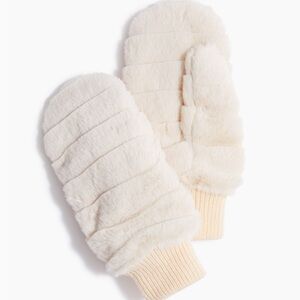 JCrew Faux Fur Mittens
